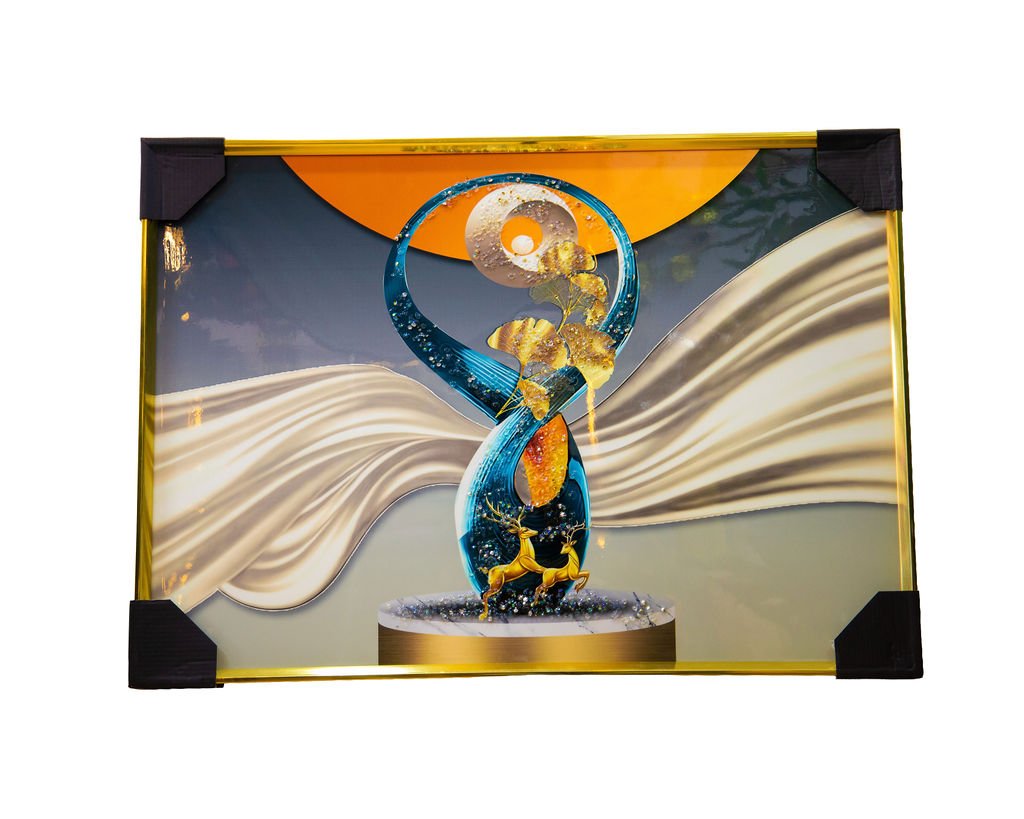 Framed 3D Art - Abstract Swirl